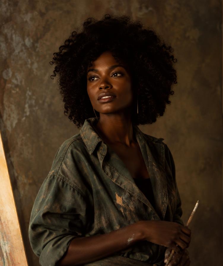 Portrait of Adaeze Nwosu in the studio